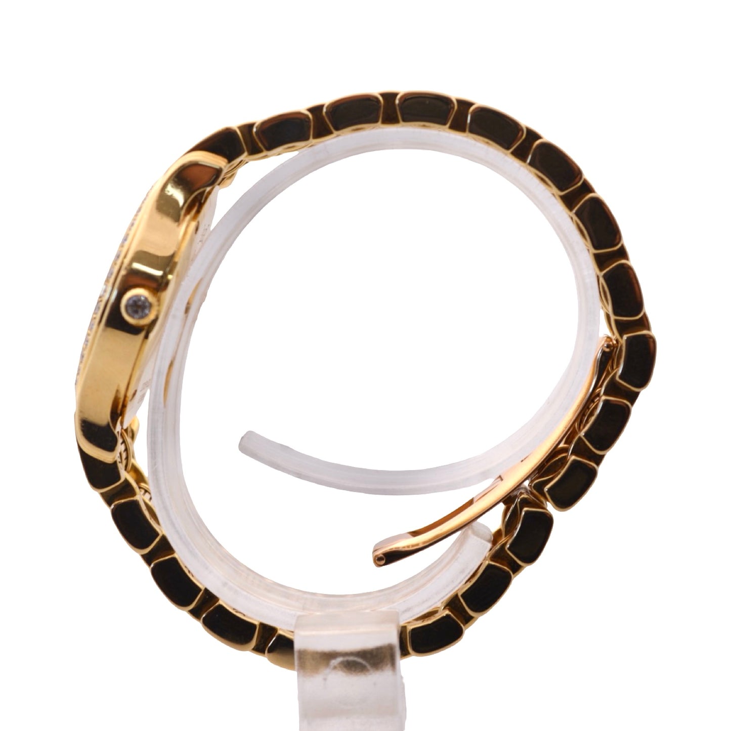 Piaget Polo 18K Yellow Gold Champagne and Blue Lapis Lazuli Dial Diamond Bezel 22005