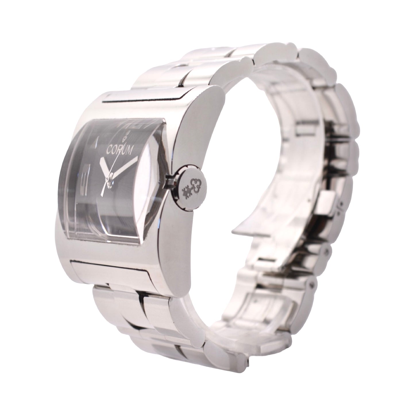 Corum Severus Limited Edition Automatic Black Dial Steel Bracelet  082.800.20