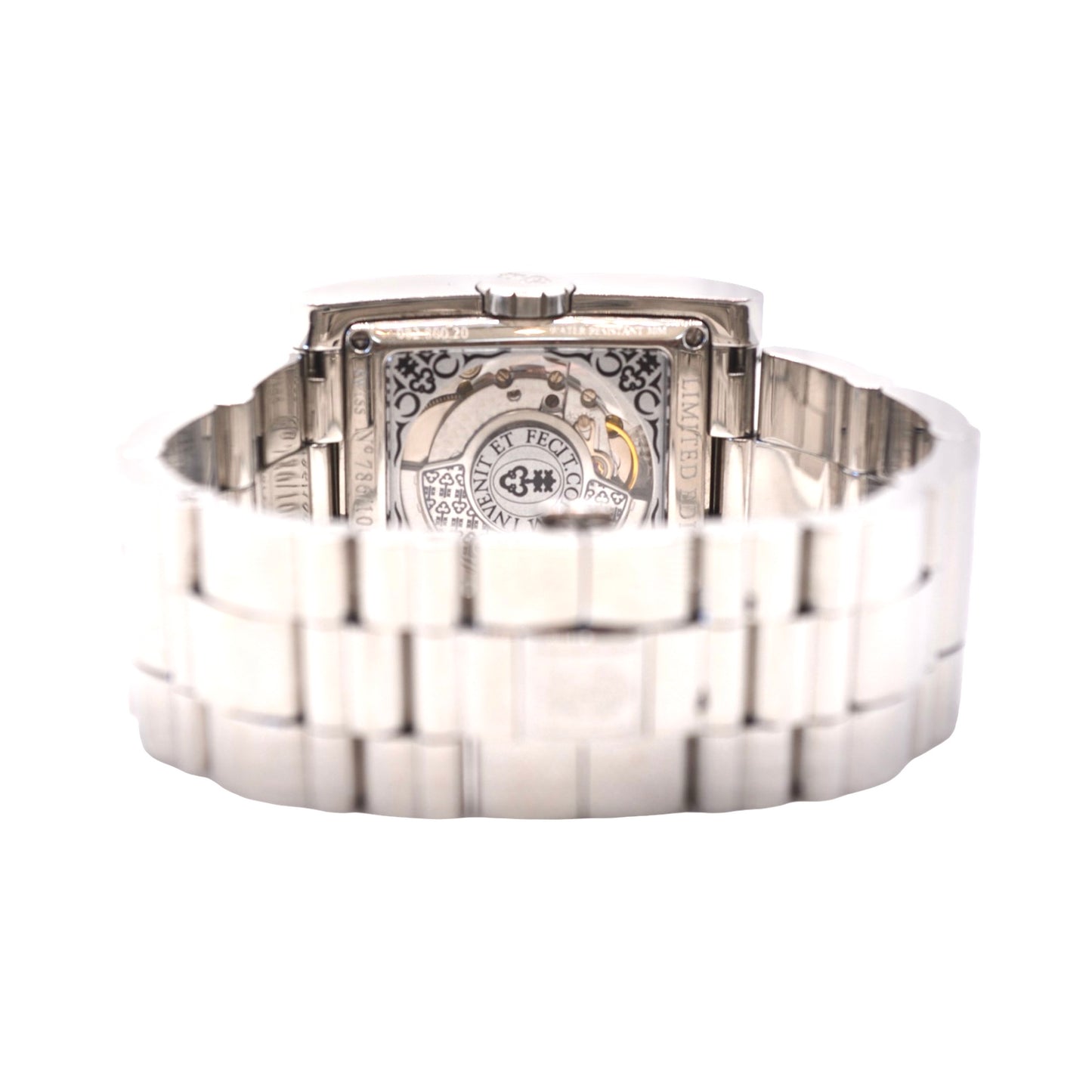 Corum Severus Limited Edition Automatic Black Dial Steel Bracelet  082.800.20