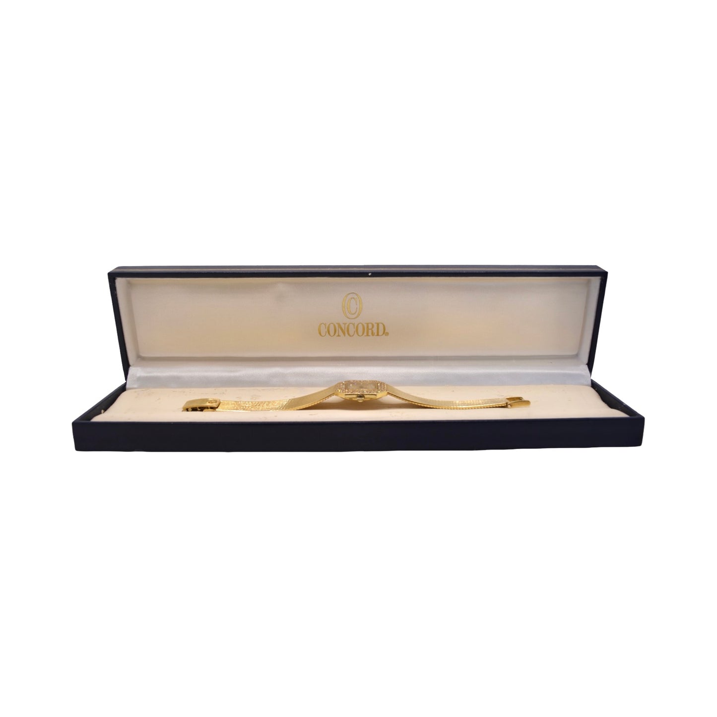 Concord Luxury Ladies Geometric Diamond Collection Quartz Watch 18K Yellow Gold with Factory Diamonds 51.81.550