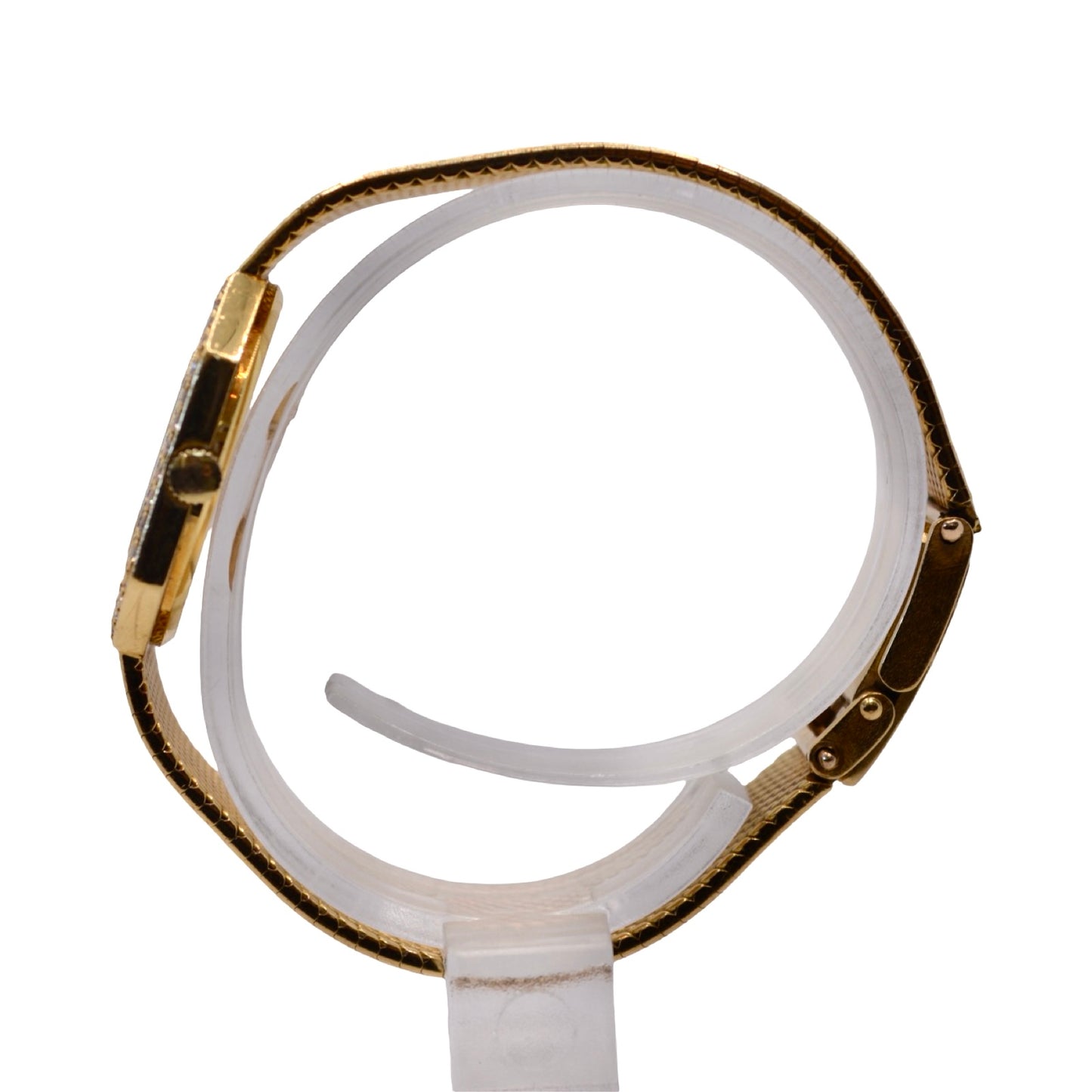 Concord Luxury Ladies Geometric Diamond Collection Quartz Watch 18K Yellow Gold with Factory Diamonds 51.81.550