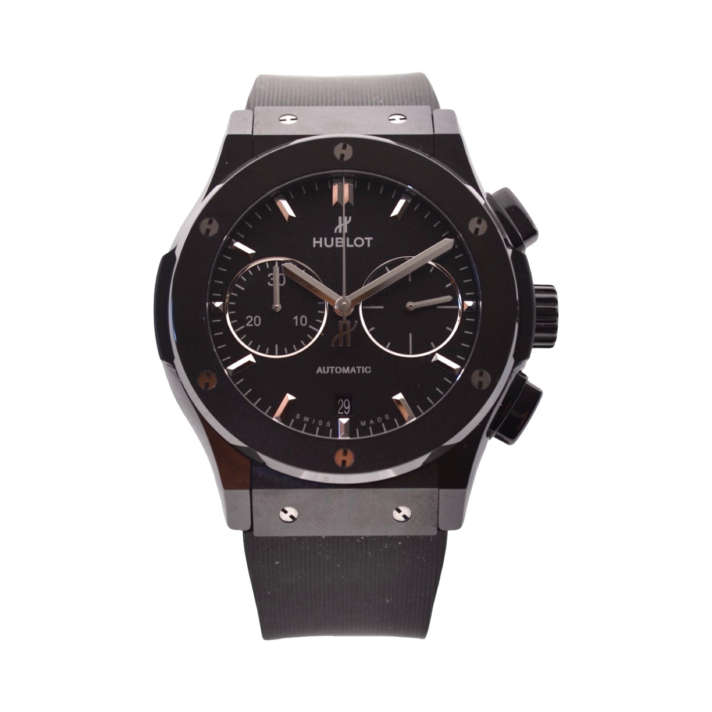 Hublot Classic Fusion Automatic Chronograph Black Magic 45mm Black Ceramic/Rubber 521.CM.1171.RX