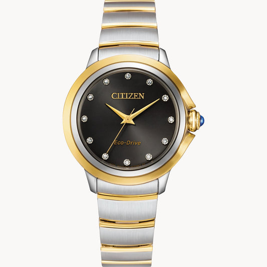 Citizen Ceci Black Dial Two-Tone EM0954-50E