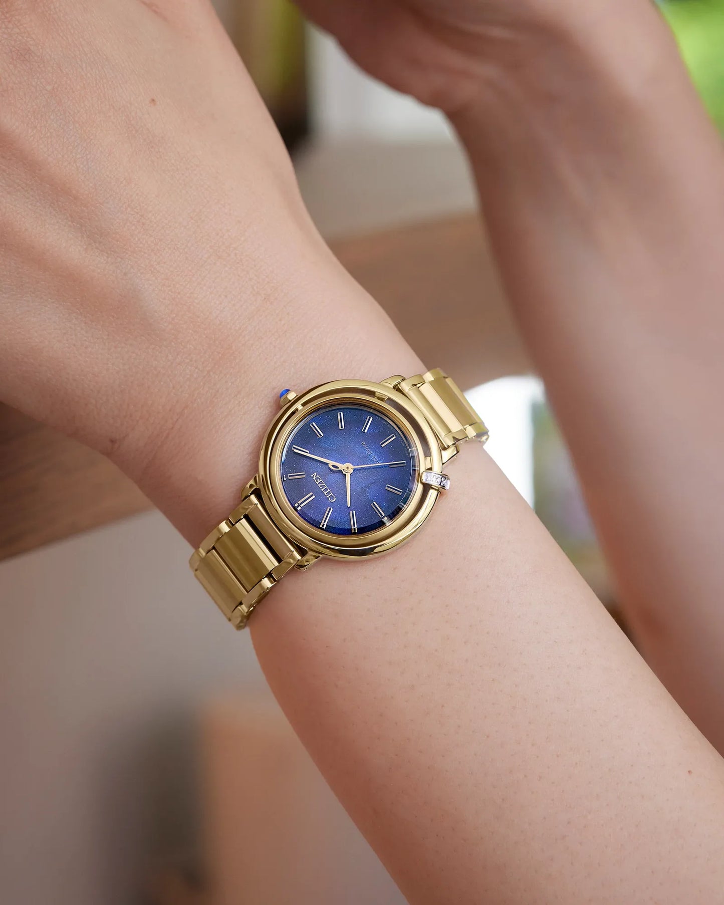 Citizen L Arcly Limited Edition 31mm Blue Dial Gold Tone Stainless Steel EM1099-57L