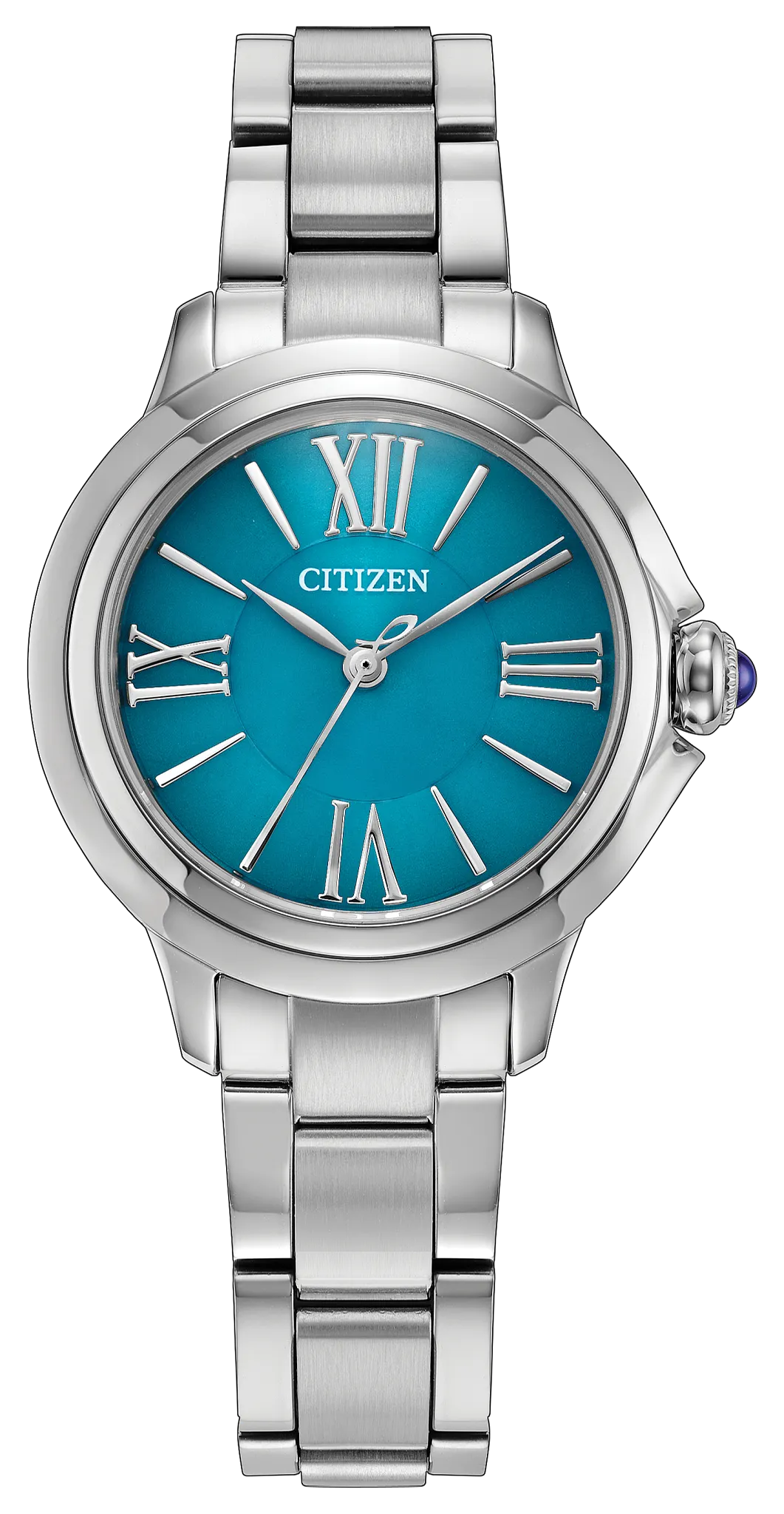 Citizen L Ceci Eco Drive 31.5mm Blue Dial Stainless Steel Bracelet EM1161-55L