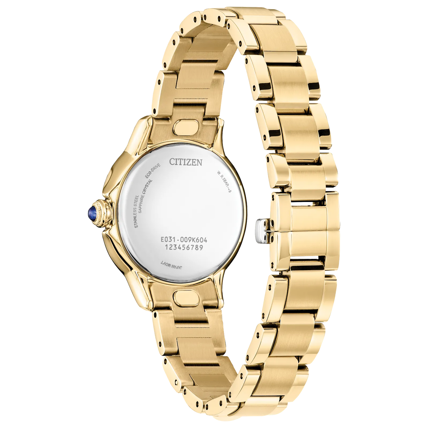 Citizen L Ceci Eco-Drive Gold Tone Stainless Steel White Dial EM1162-52A