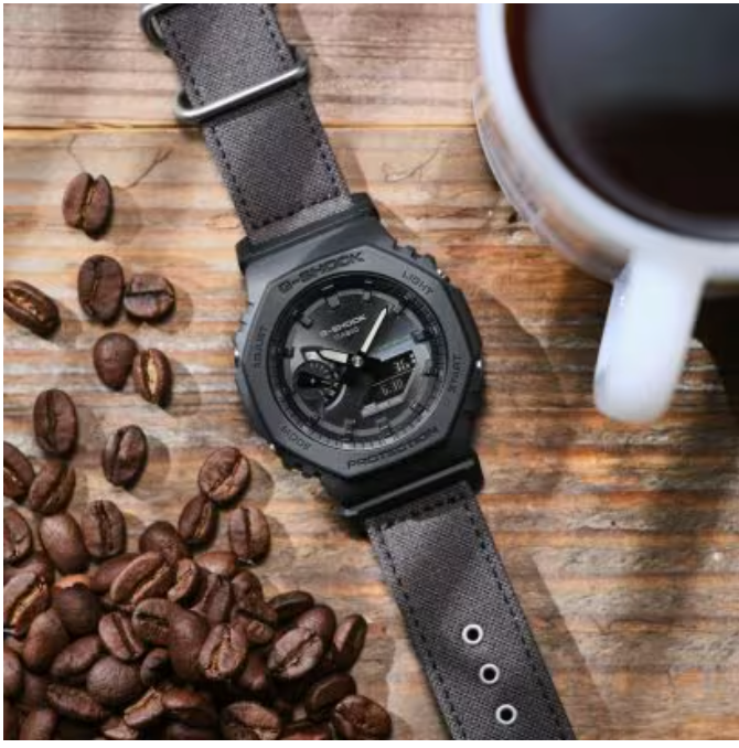 G-Shock Black Eco-Friendly GA-B2100 Series Black Cotton/Resin GA-B2100CT-1A5
