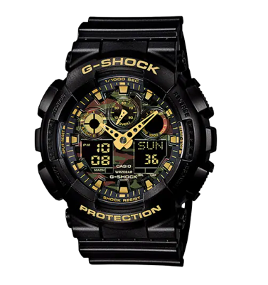 G-Shock Mens Camouflage Analog Digital GA-100CF-1A9