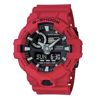 G-Shock Mens Analog Digital Red GA700-4A