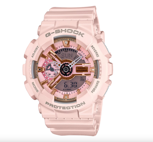 G-Shock Womens Pink Analog Digital Watch GMAS110MP-4A1