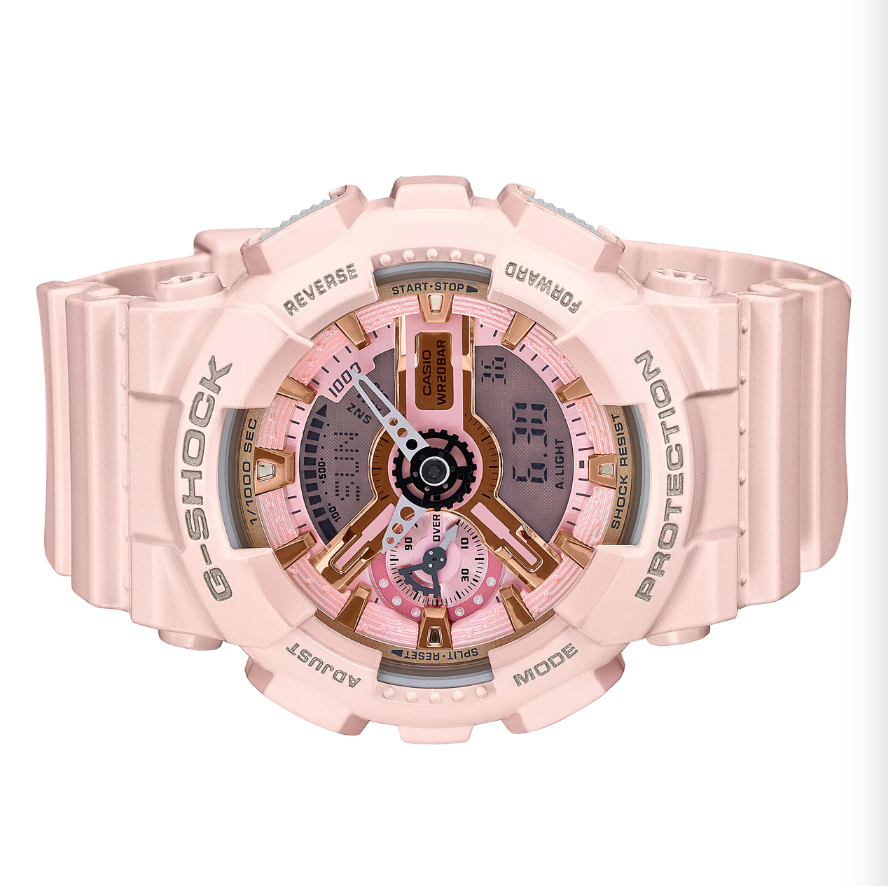 G-Shock Womens Pink Analog Digital Watch GMAS110MP-4A1