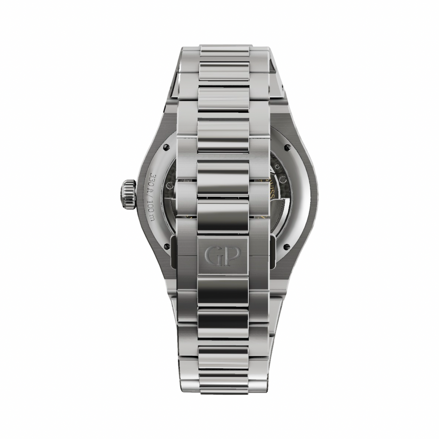 Girard Perregaux Laureato 42 Automatic Blue Clous de Paris Dial Steel Bracelet Ref.81010-11-431-11A