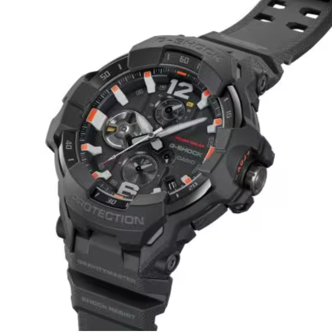 G-SHOCK Master of G Air Gravitymaster Mudmaster Black/Orange Carbon Fiber Resin GRB300EC-1A
