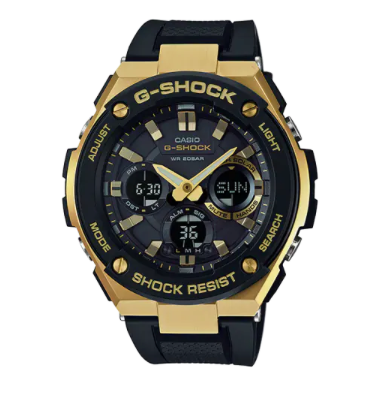 G-Shock Mens Black G-Steel Black/Gold GST S100 Series GSTS100G-1A