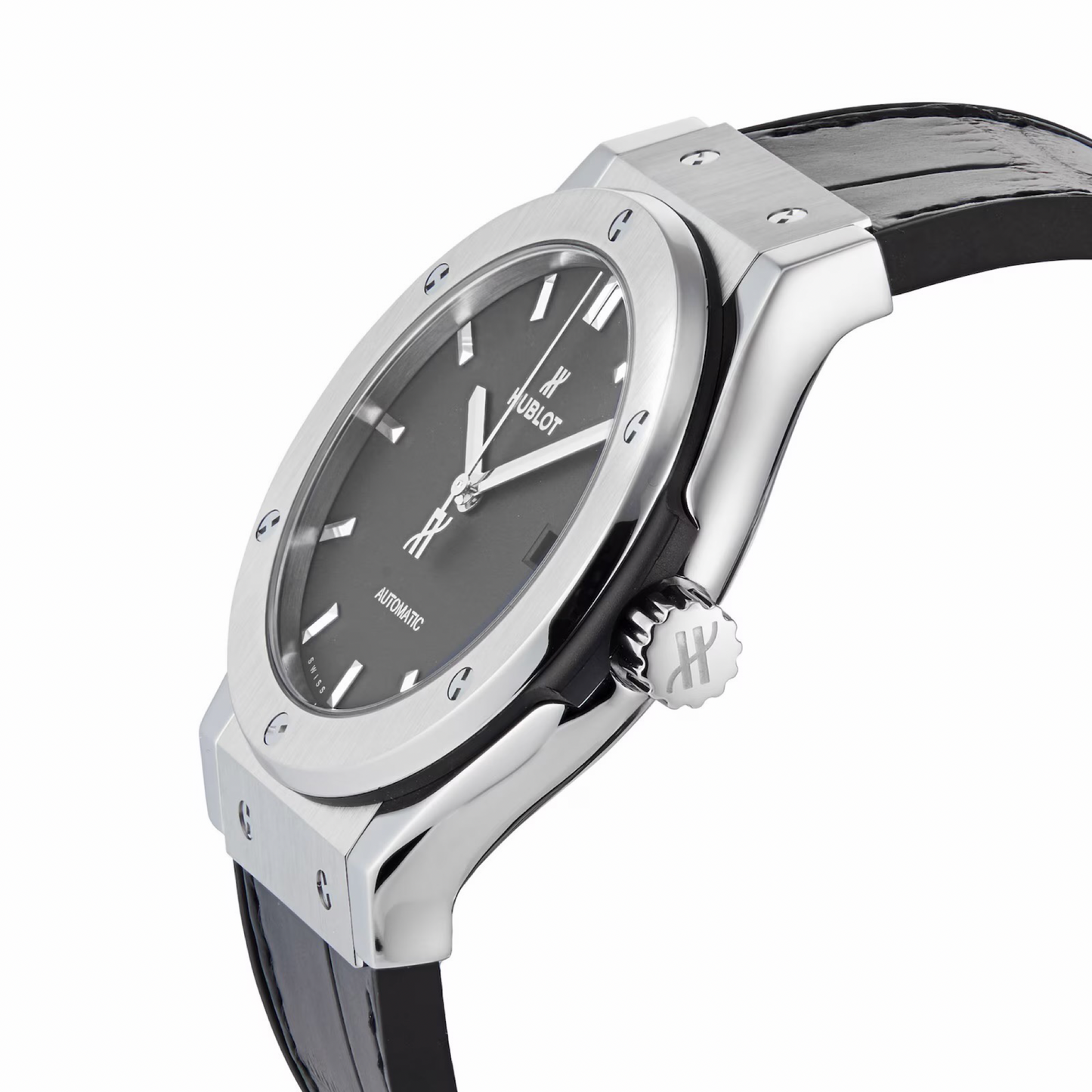 Hublot Classic Fusion 45mm Automatic Black Dial Black Alligator Strap 511.NX.1171.RX