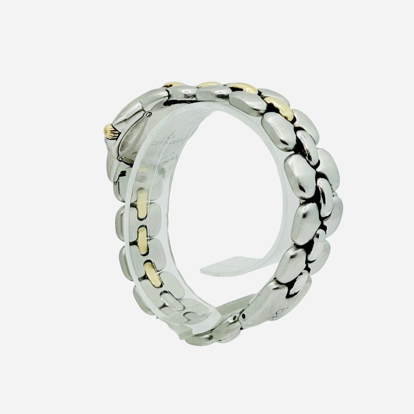 Bertolucci Pulchra 25mm Quartz White Dial 18K Gold and Stainless Steel  Ref.083 49