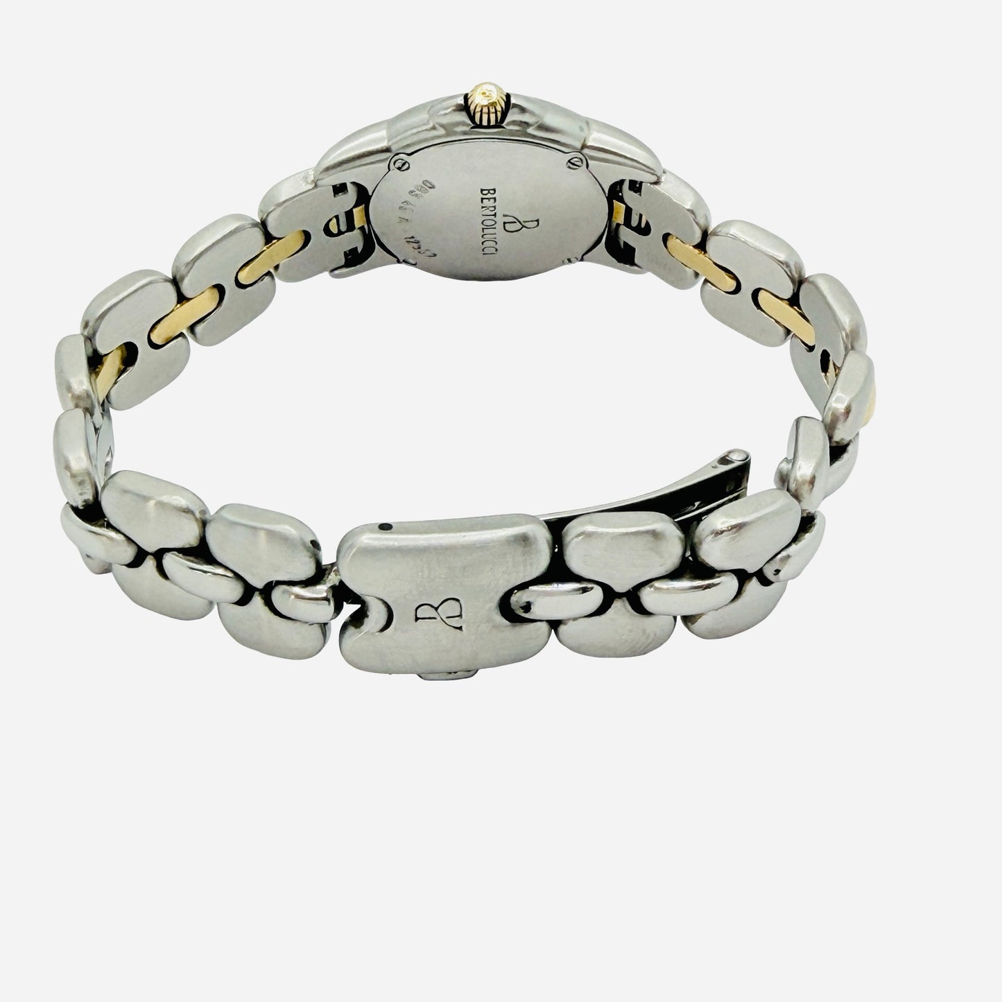 Bertolucci Pulchra 25mm Quartz White Dial 18K Gold and Stainless Steel  Ref.083 49