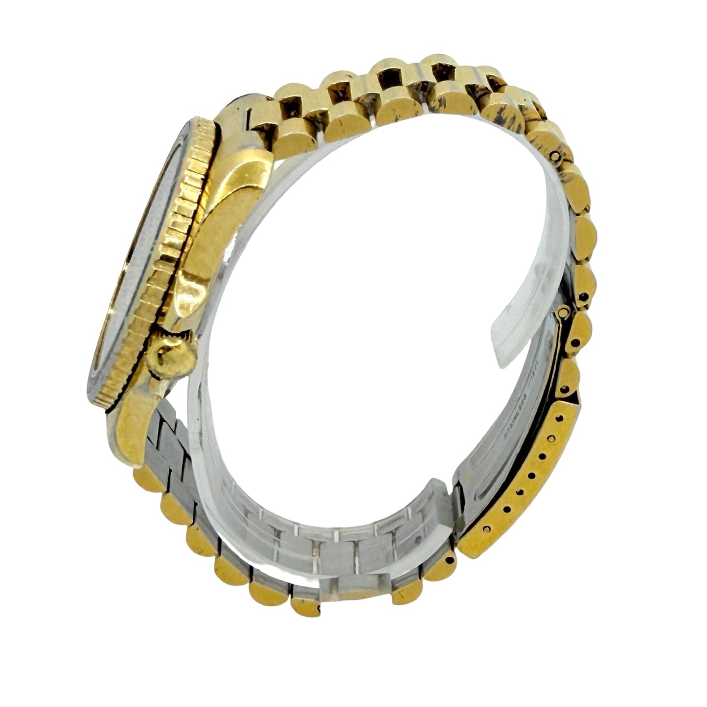 Chronosport Polaris Swiss Quartz Day Date 42mm Gold Tone Case and Bracelet Champagne Dial 3509