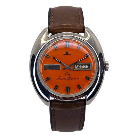 Jaeger LeCoultre Master Mariner Day Date Orange Radial Florentine Dial C9515