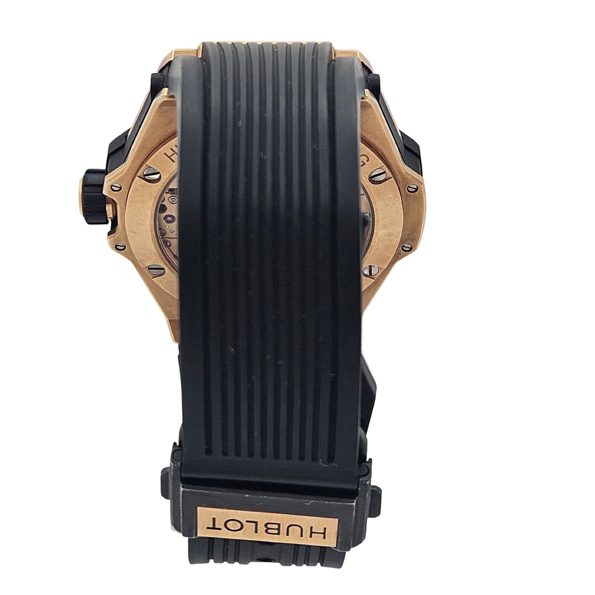 Hublot Big Bang MECA-10 King Gold 45mm Manual-winding Skeleton Black Rubber Strap 414.OI.1123.RX