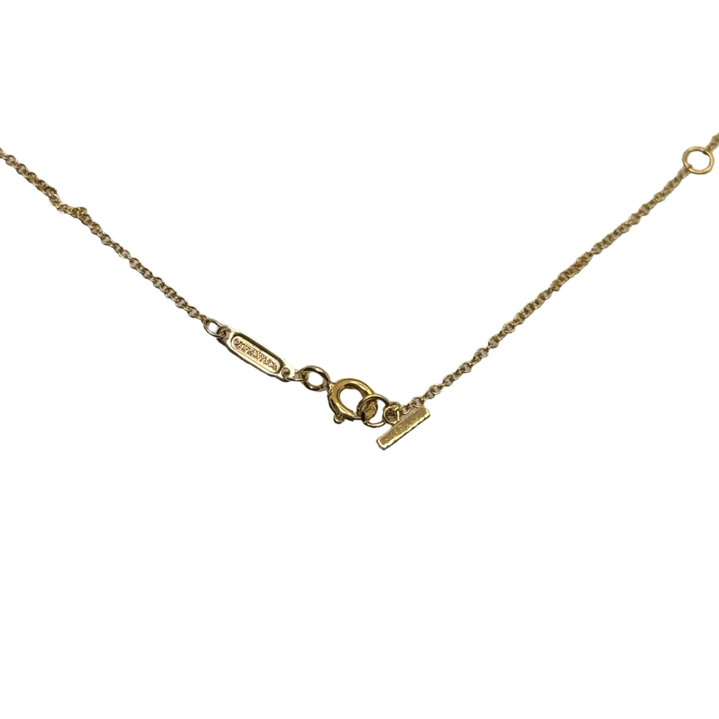 Tiffany & Co T-Smile Pendant 18K Yellow Gold Large