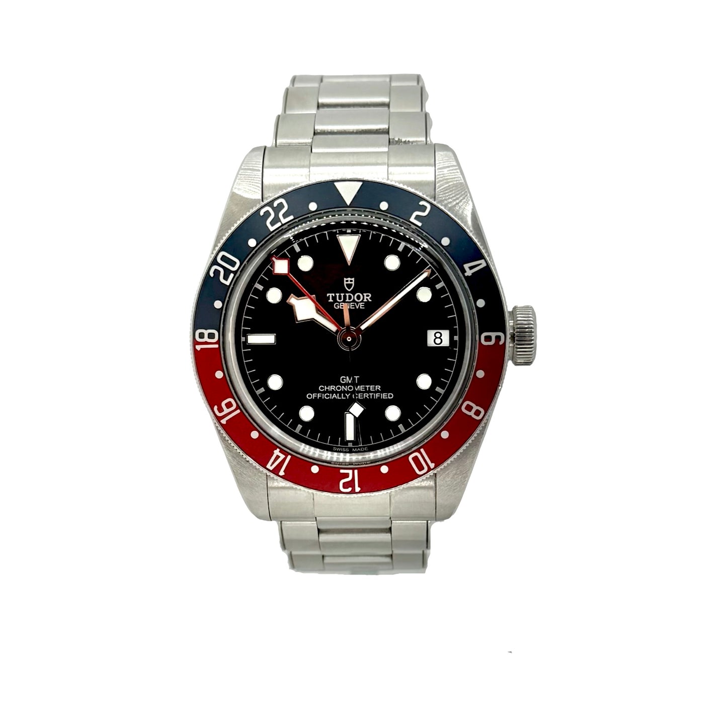 Tudor Black Bay GMT "Pepsi" Automatic 41mm Black Dial Stainless Steel Bracelet 79830RB