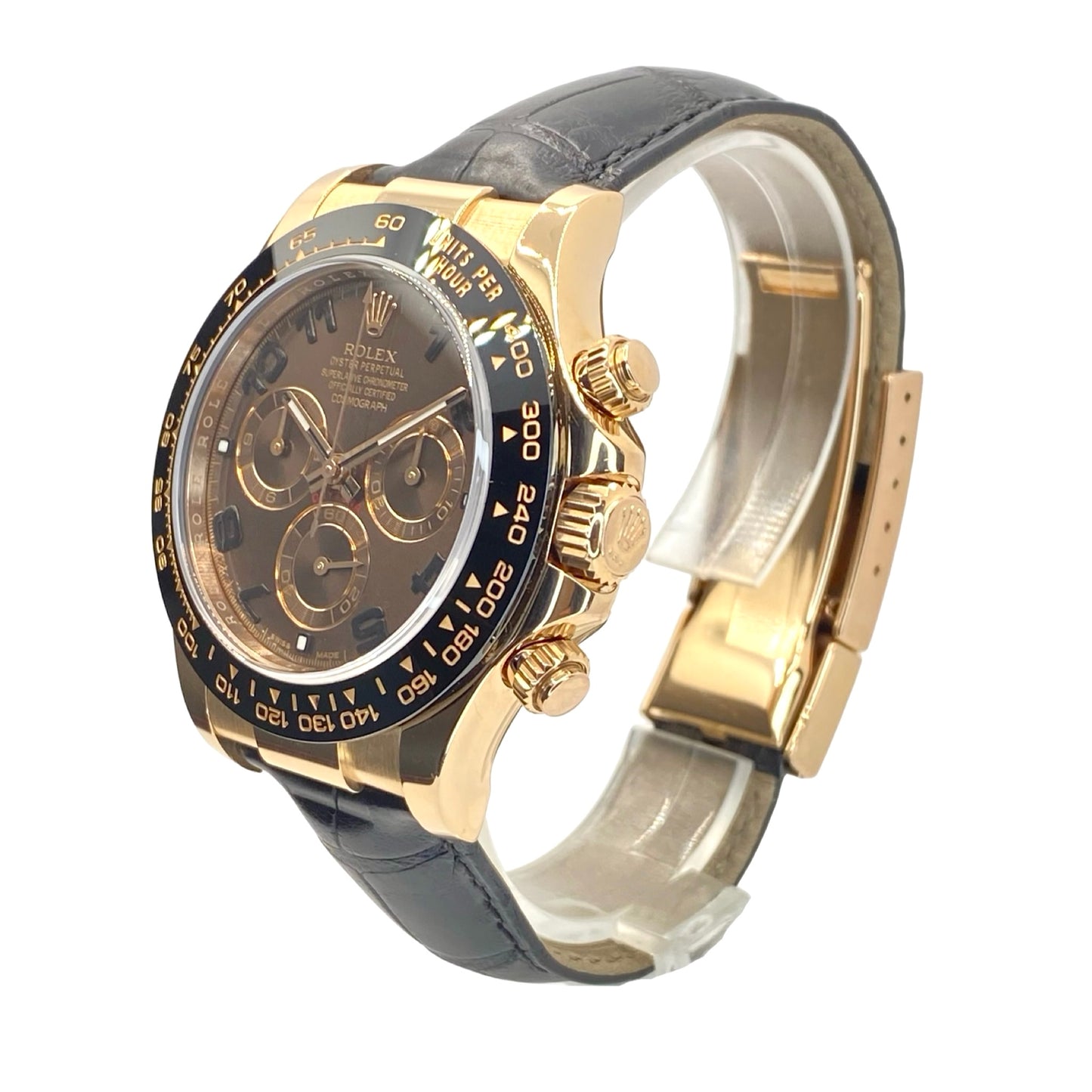 Rolex Cosmograph Daytona Everose Black Ceramic Bezel Chocolate Brown Dial 116515LN