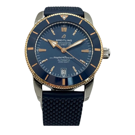 Breitling Superocean Heritage B20 Automatic 42 Stainless Steel and 18K Red Gold Bezel Blue Dial