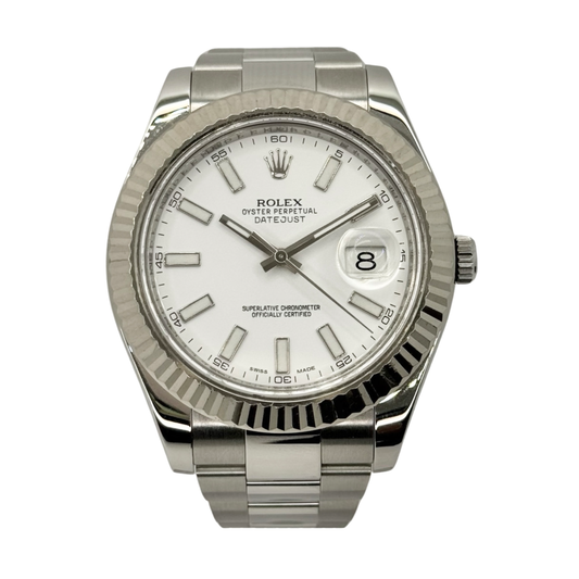 Rolex Datejust II 41 White Dial 116334