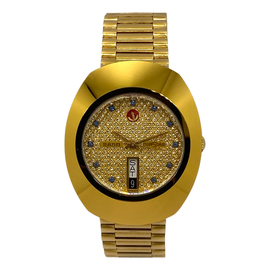 Rado Original Diastar Gold Tone Automatic Day Date