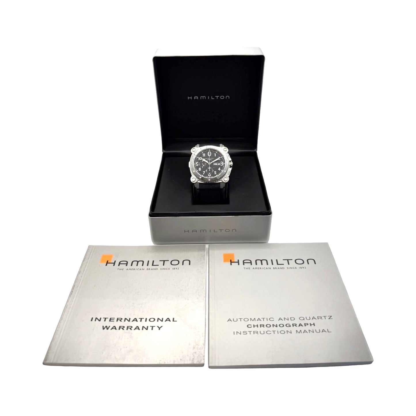 Hamilton Khaki Navy BeLOWZERO 46mm Automatic Chronograph Black/Steel/Rubber H78616333