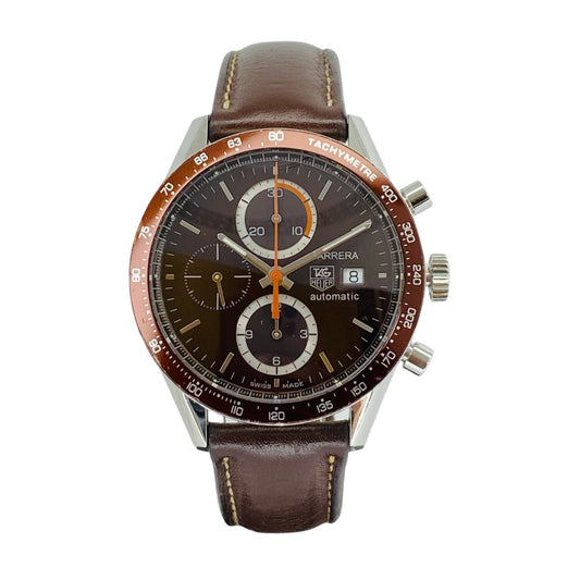 TAG Heuer Carrera Automatic Chronograph Brown Dial and Bezel CV2013.FC6234