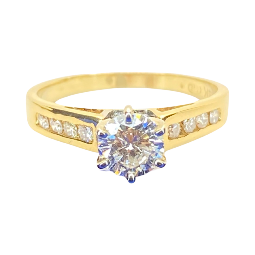 14K Yellow Gold Diamond Ring