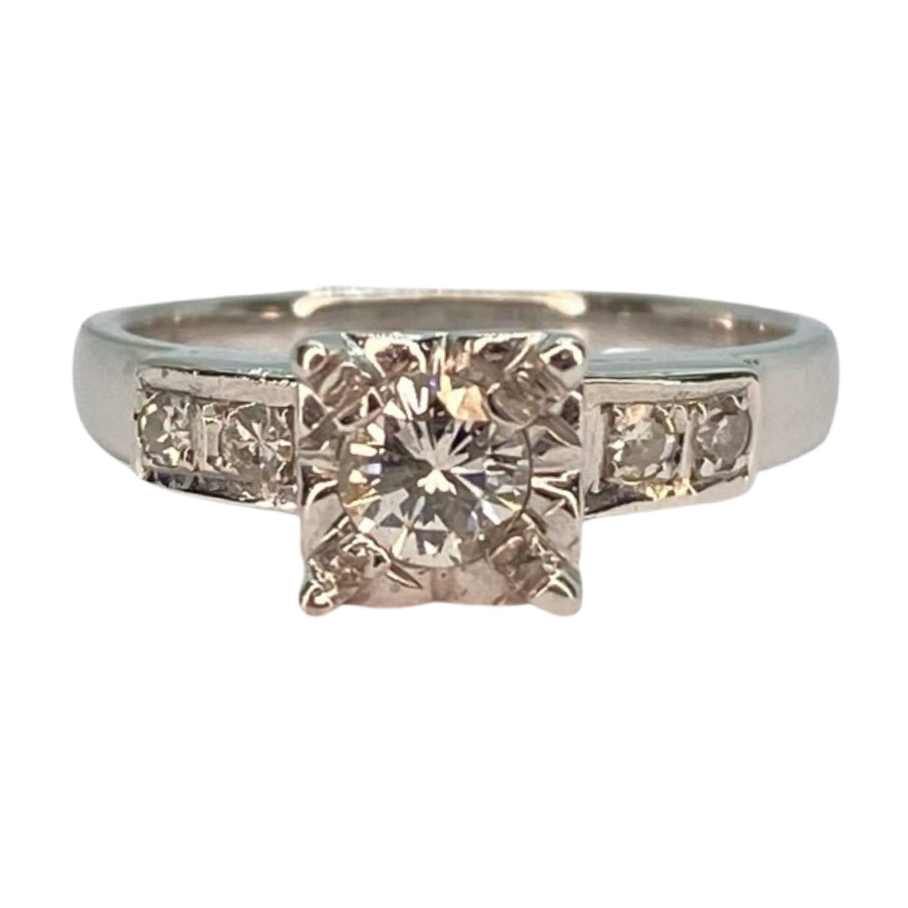 18K White Gold 0.40CT Diamond Ring