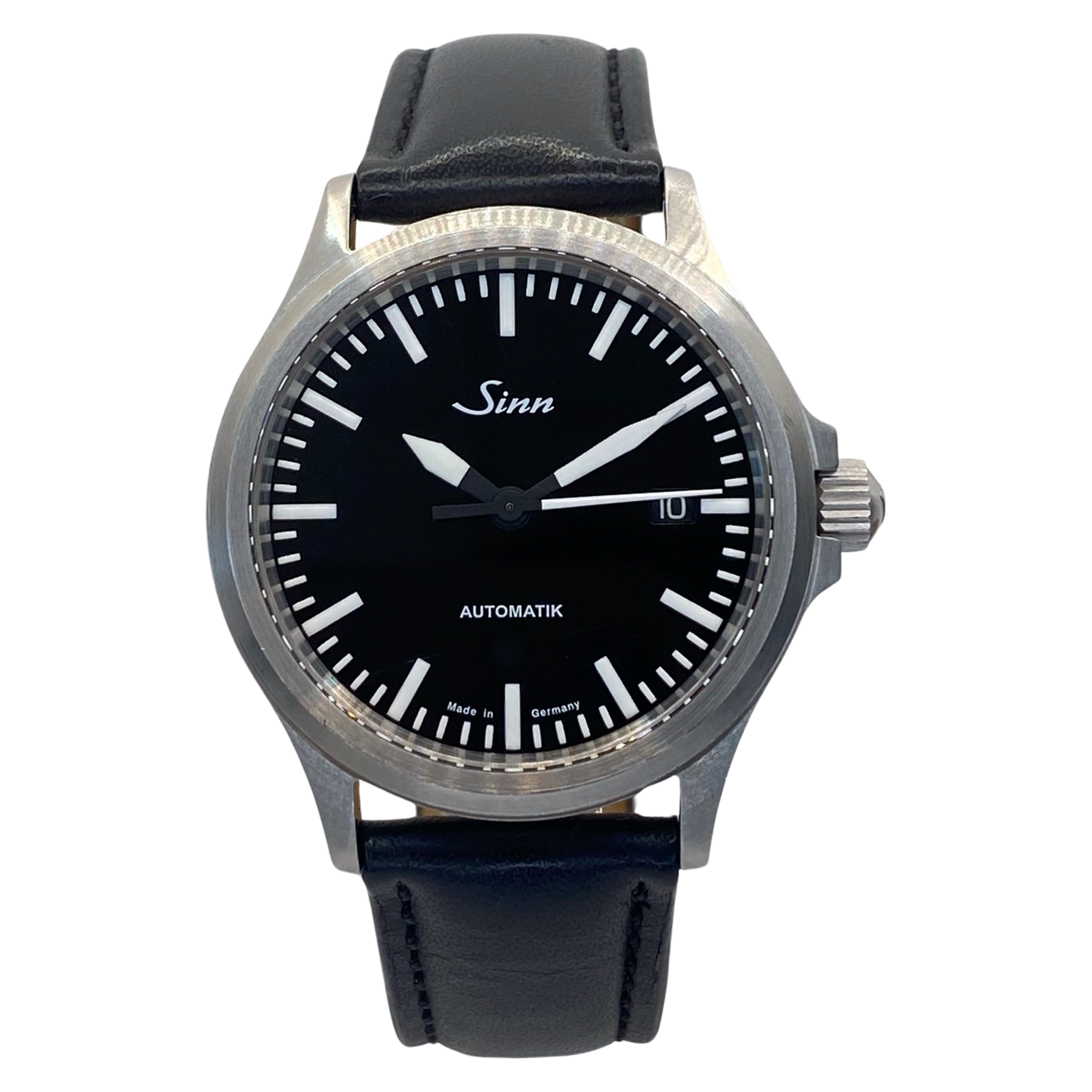 Sinn 556i Automatic Black Dial Black Leather Strap