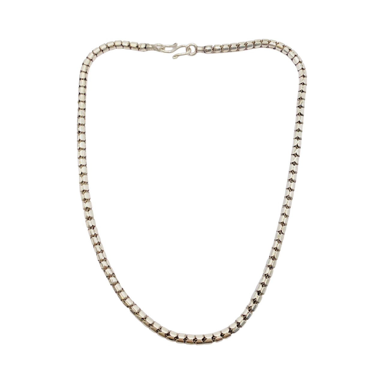 Estate Jewelry 925 Silver Fancy Link Chain 18.5"