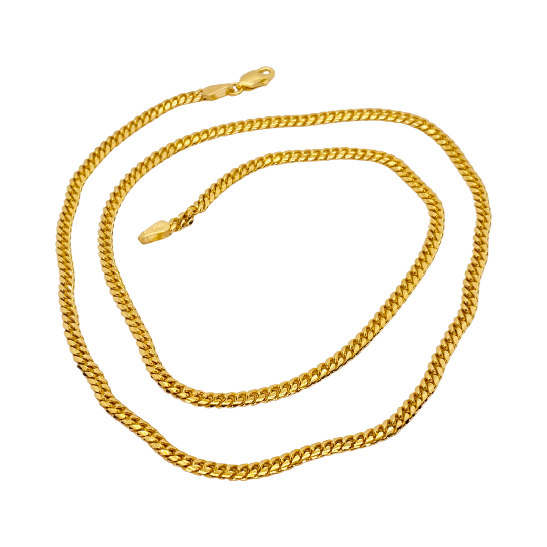 14K Yellow Gold 20" Miami Cuban Link Chain