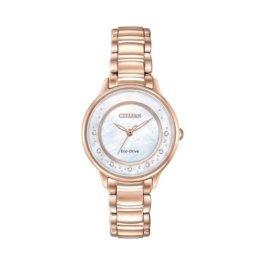 Citizen Eco-Drive Circle of Time Rose Women's Gold Tone EM0382-86D