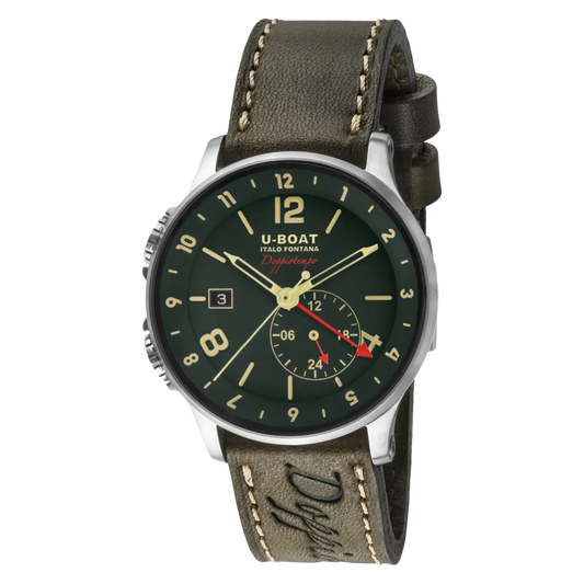 U-BOAT 1938 DOPPIOTEMPO GREEN DIAL 8500