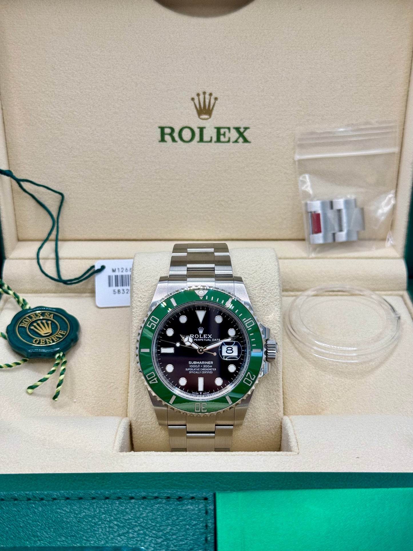 Rolex Submariner 41mm Black Dial Green "Starbucks" Bezel Oyster Bracelet M126610LV-0002