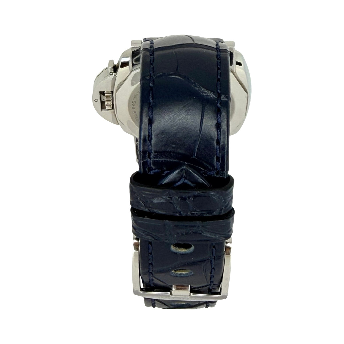 Panerai Luminor Due 38mm Automatic Ivory Dial Blue Croco Strap PAM01248/ OP7603