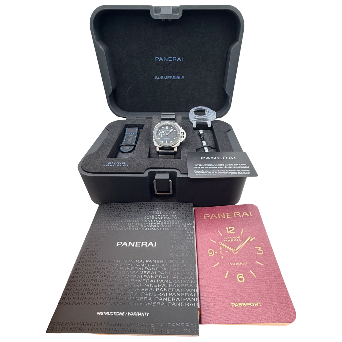 Panerai Submersible Automatic 42mm Black Dial Black Rubber Strap PAM00683/ OP7297