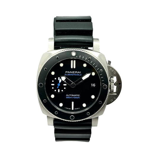 Panerai Submersible Automatic 42mm Black Dial Black Rubber Strap PAM00683/ OP7297