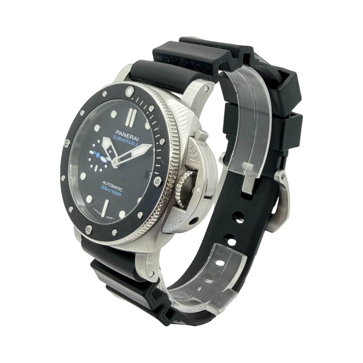 Panerai Submersible Automatic 42mm Black Dial Black Rubber Strap PAM00683/ OP7297