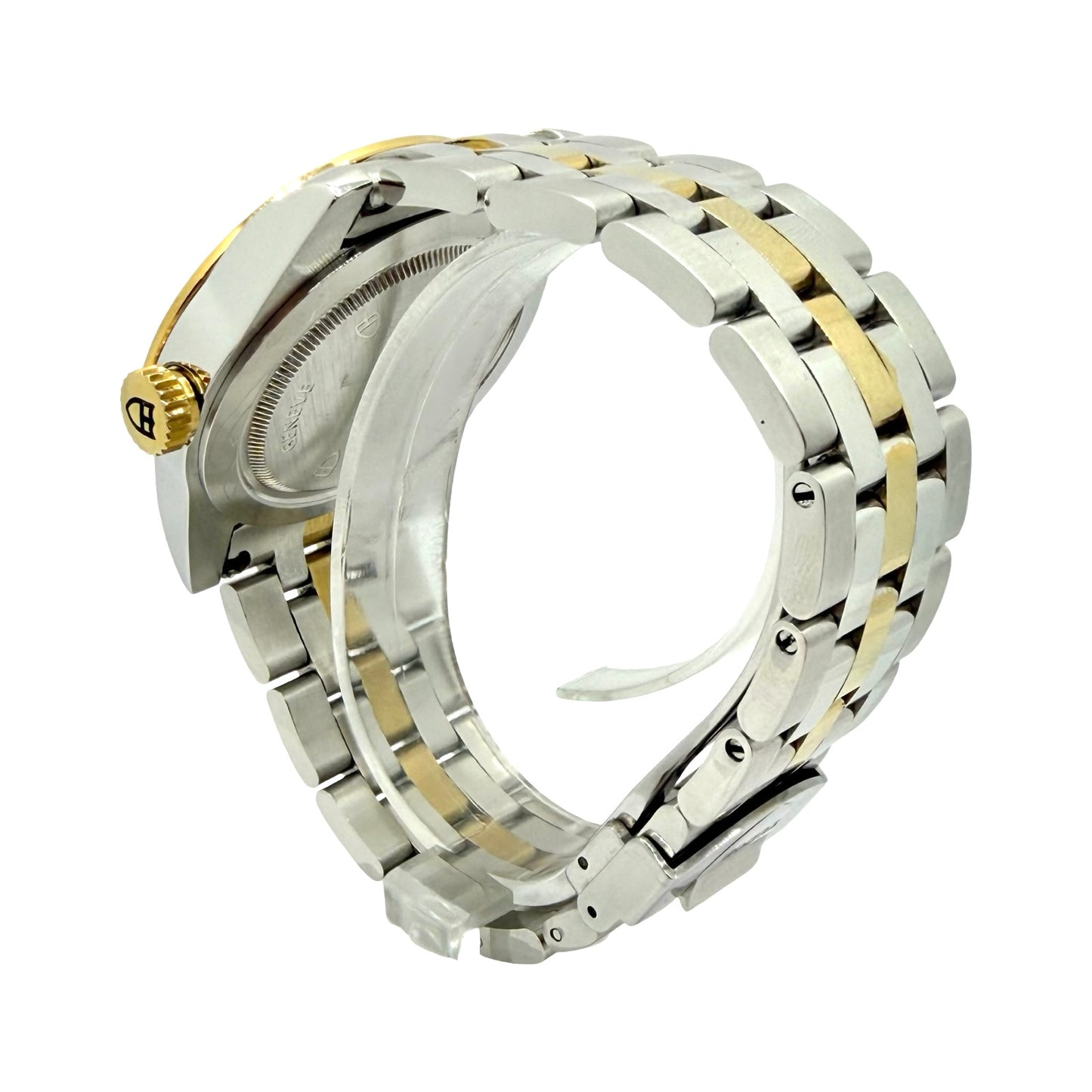 Tudor Glamour Day Date 39mm Champagne Jacquard Diamond Dial 18K Gold/Steel Bracelet 56003