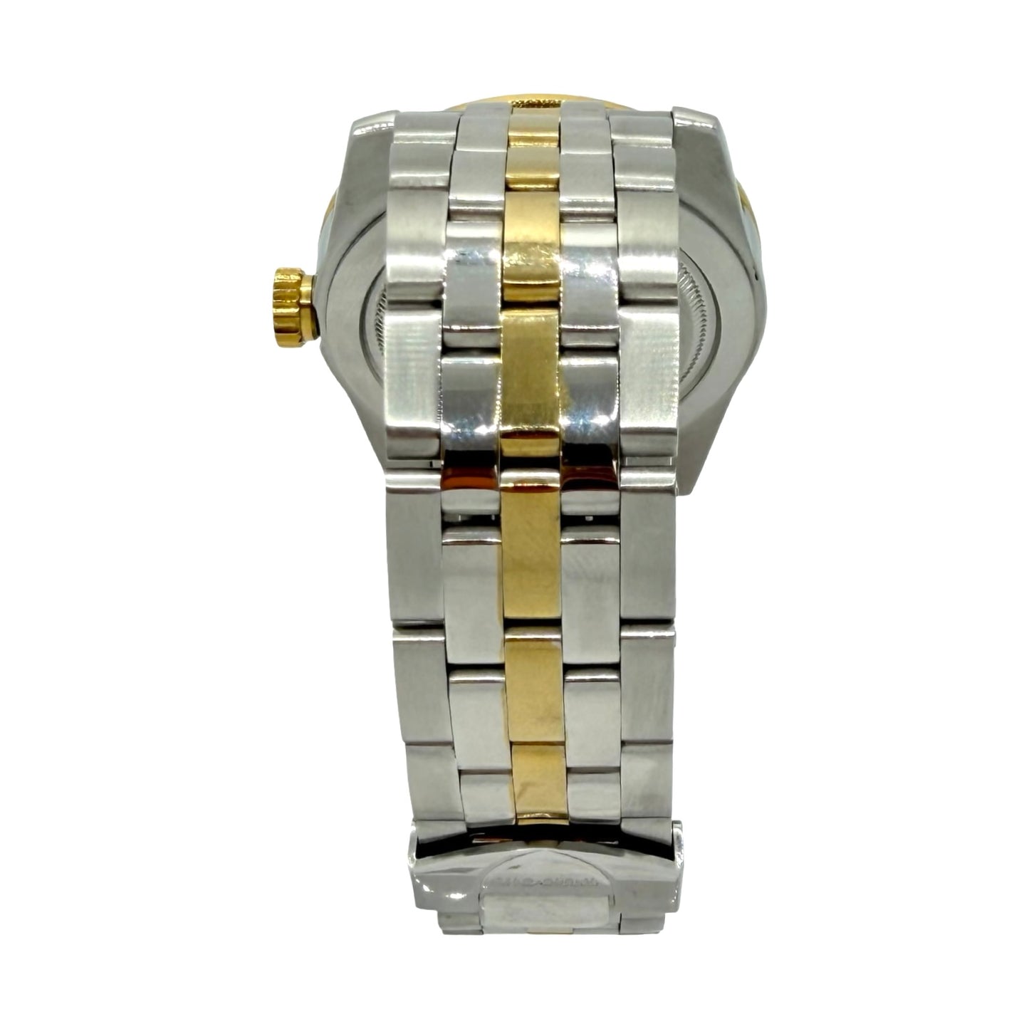 Tudor Glamour Day Date 39mm Champagne Jacquard Diamond Dial 18K Gold/Steel Bracelet 56003