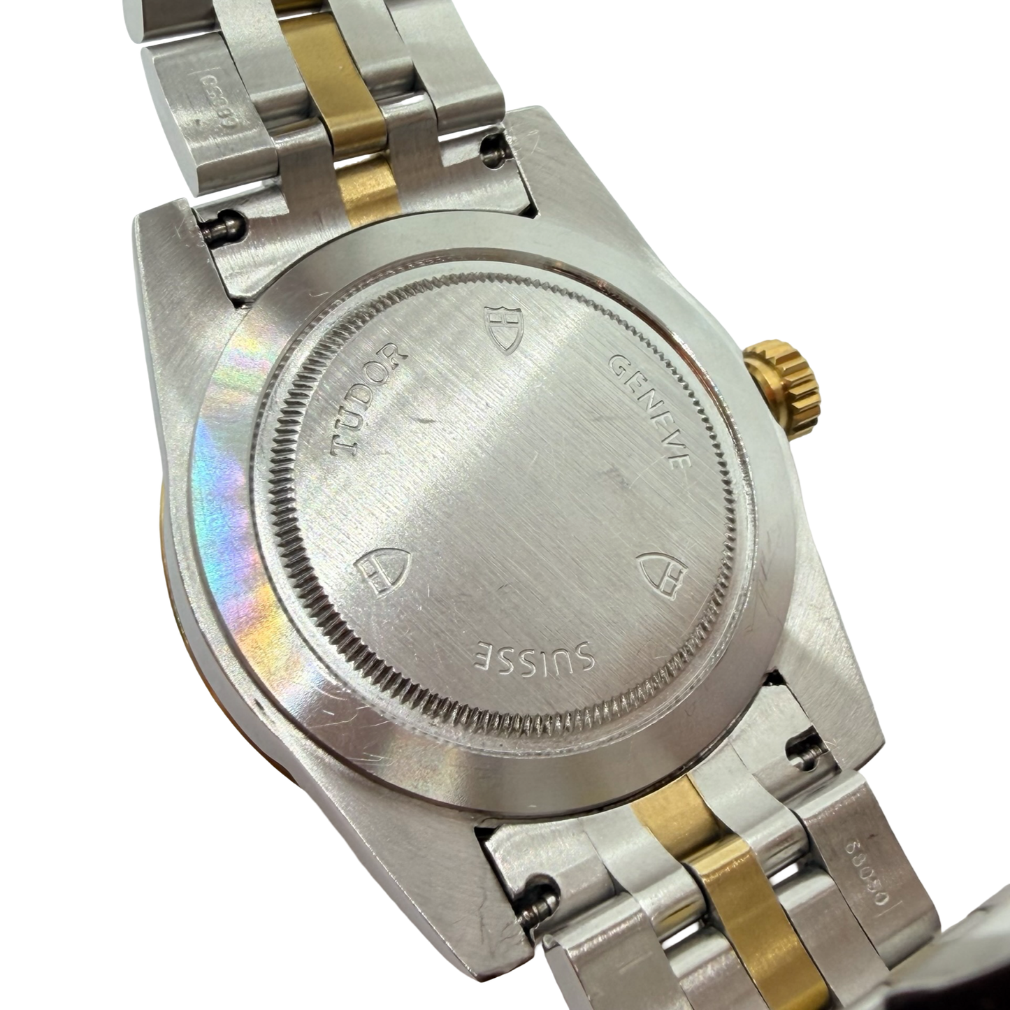 Tudor Glamour Day Date 39mm Champagne Jacquard Diamond Dial 18K Gold/Steel Bracelet 56003
