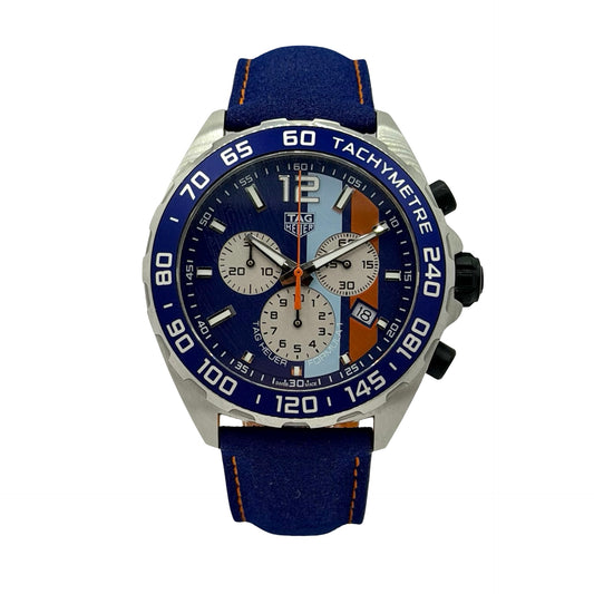 TAG Heuer Formula 1 Special Edition Gulf 43mm Quartz Chronograph CAZ101N.FC8243