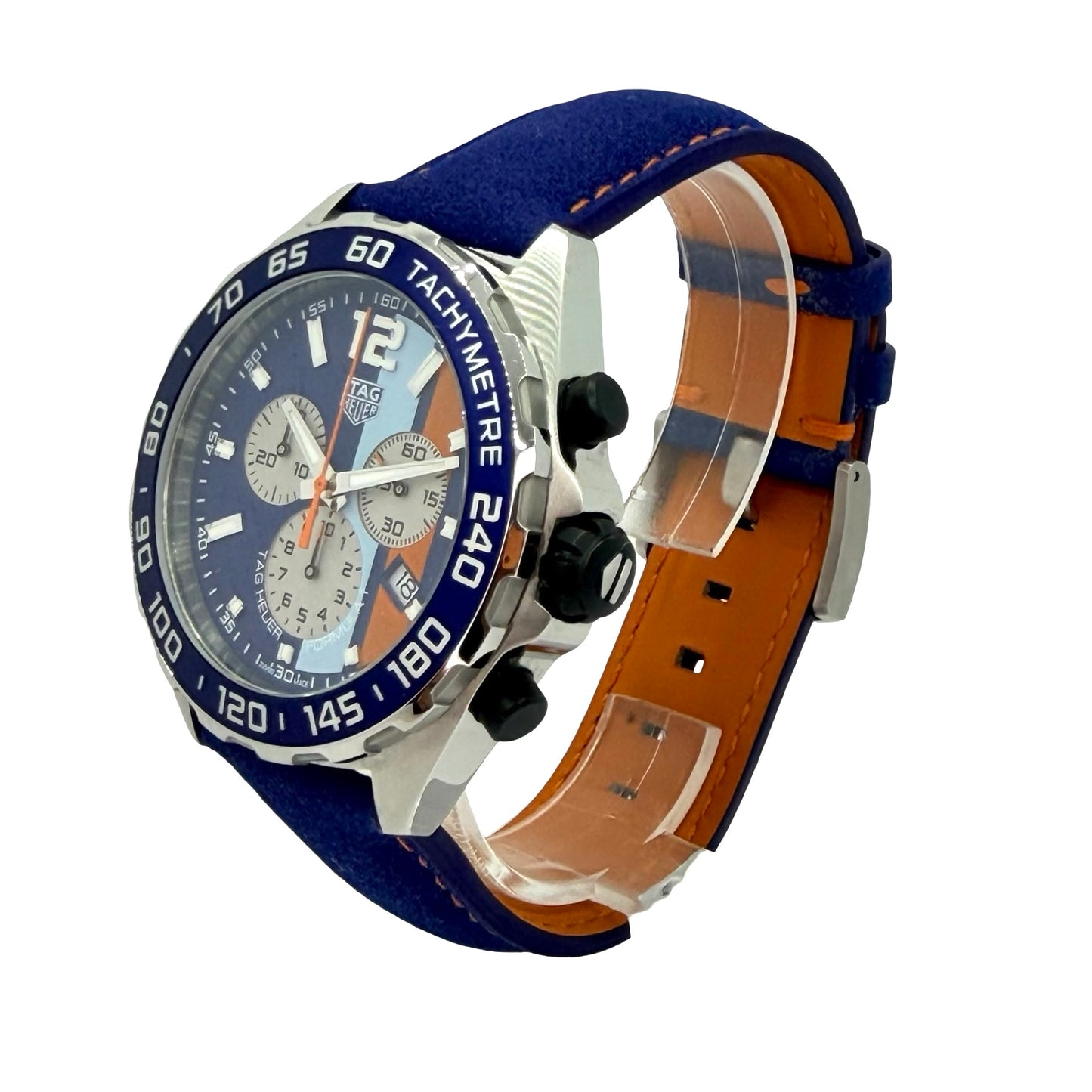 TAG Heuer Formula 1 Special Edition Gulf 43mm Quartz Chronograph CAZ101N.FC8243