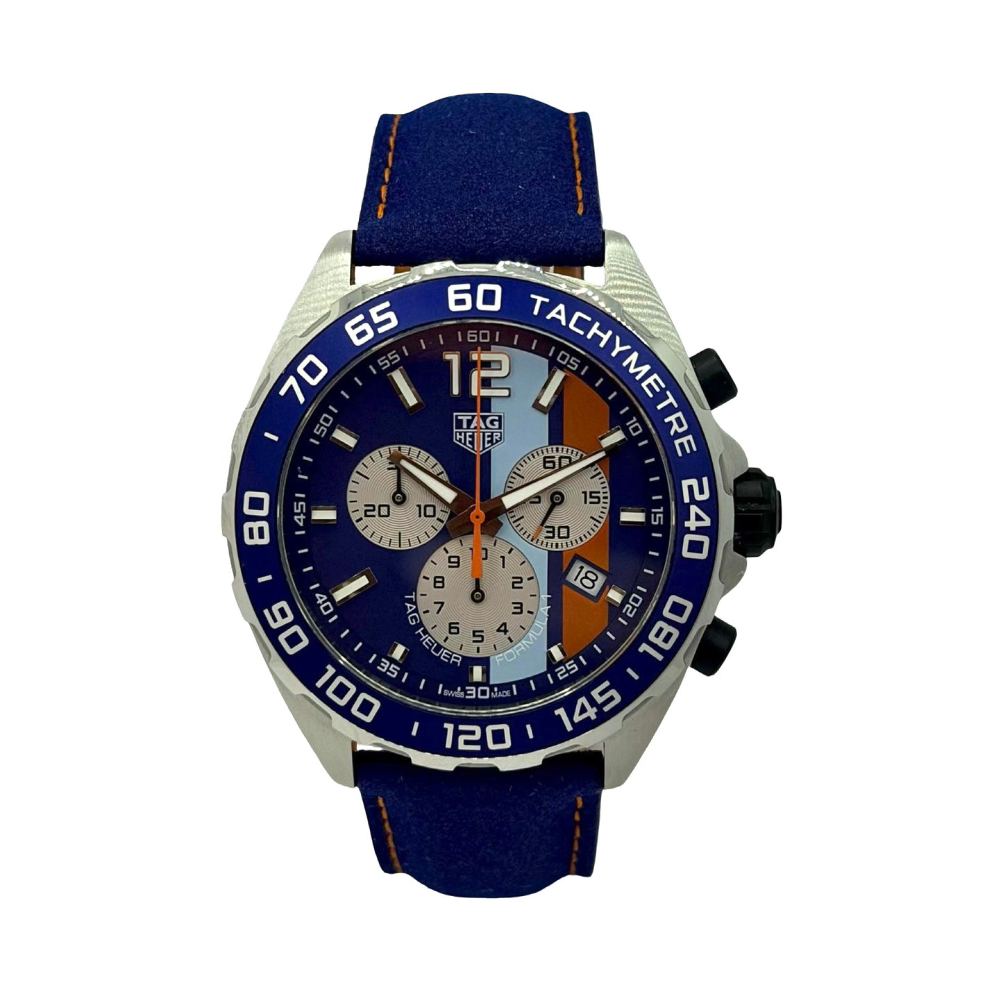 TAG Heuer Formula 1 Special Edition Gulf 43mm Quartz Chronograph CAZ101N.FC8243